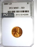 1960 Lg Date Cent PCI MS-67+ RD LISTS FOR $8500