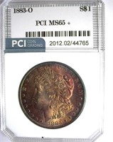 1883-O Morgan PCI MS-65+ Wonderful Color
