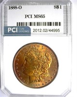 1888-O Morgan PCI MS-65 Golden Toning