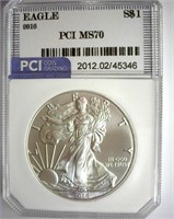 2016 Silver Eagle PCI MS-70
