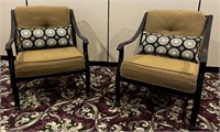 LazBoy Iron Patio Chairs w/ Cushions  (2)