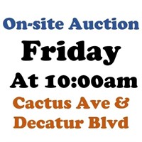 WELCOME TO OUR Friday@10am ONLINE PUBLIC AUCTION