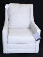 High Back Cream Swivel Chair