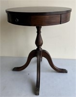 Round Wooden Accent Table