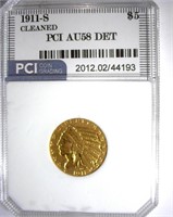 1911-S Gold $5 PCI AU-58 Details LISTS FOR $1100