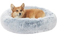 Bedfolks Calming Donut Dog Bed, 30 Inches
