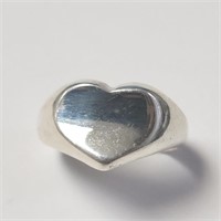 $60 Silver Heart Ring