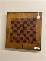 Antique Hand Made Checker Board
