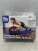 55 CM premium exercise ball in box