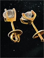 Beautiful gold 1ct Morganite Earrings