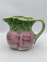 Fitz and Floyd VTG Beet Pitcher 6.5in
