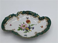 Elios Floral and Gold Accent Plate