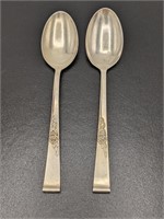 2pc Sterling Silver Classic Rose Spoons