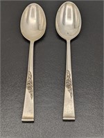 2pc Sterling Silver Classic Rose Spoons