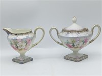 Old R.S. Prussia Sugar & Creamer Set