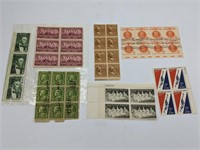 Mix of Aged Stamps, Abe Lincoln, Ben Franklin, Etc