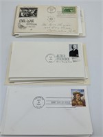 Over 30 First Day Issue Stamped Envelopes