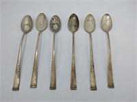 6pc Reed & Barton Sterling Silver Tea Spoons