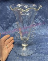 Heisey Lariat 7 3/8" Crimped Flower Vase