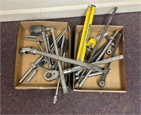 Two Flats of Assorted Tools