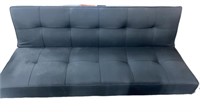 Black Studio Sofa w’ Chrome Legs