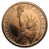 Copper .999  ounce Statue of Liberty