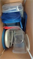 Box of miscellaneous kitchen storage containers