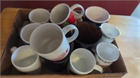Box of coffee mugs