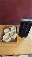 Keurig K-Cup holder and four soup cups