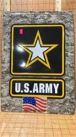 US army metal sign