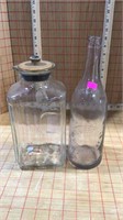 Bottle and juice jar