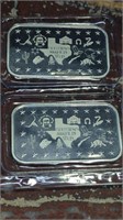 2-1 Troy Oz. Sealed, Silver Bars, Everything is