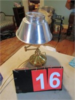 ADJUSTABLE TABLE LAMP WITH TIN SHADE