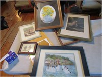 GROUP OF PICTURES AND FRAMES, ENEVLOPES
