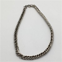 Sterling Silver Chain Choker Necklace