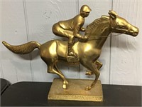 Triple Crown Winner Brass Sculpture, Ziggy's Dream
