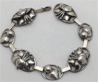 Lang Sterling Silver Floral Bracelet