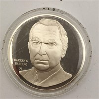 Sterling Presidential Medal, Warren G. Harding