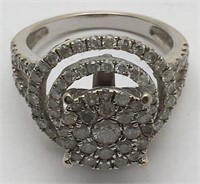 1 Ct. Total Weight Diamond And 10k Gold Ring