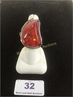 Amber Ring Size 6.5