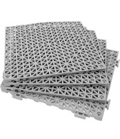 12 pack of interlocking rubber floor tiles