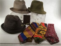 Men's Fedora Vintage Hat Collection 3 Count