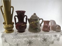 Shawnee, USA Vases! Shoe Planter. 5 Count