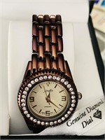 Nouvelle Genuine Diamond Bezel &Dial watch