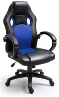 Black and blue office chair
