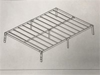 Haageep 18in platform steel bed frame