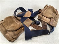 Jural Leather Tool Belt W/ Suspenders S-10