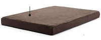 Brown flat memory foam pet bed