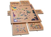 Wooden puzzle board 6 drawers