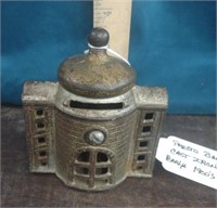 Presto cast iron bank from the early 1900s